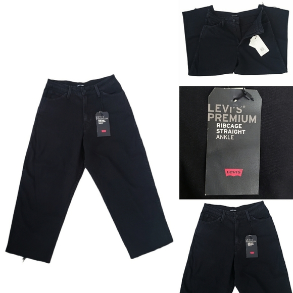 Levi's Denim - Levi's Ribcage Line 8 Premium Straight Ankle Jeans